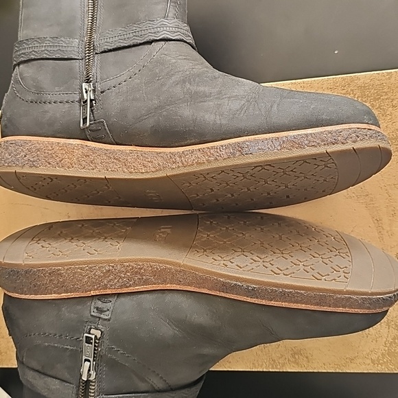 UGG Black Leather Ankle Boots UGG Women's Camren Leather Boot, Black, - Picture 14 of 15